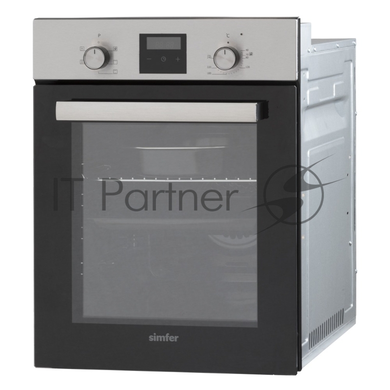 Электрический духовой шкаф Simfer B4EM56016, встраиваемый, нержавеющая сталь