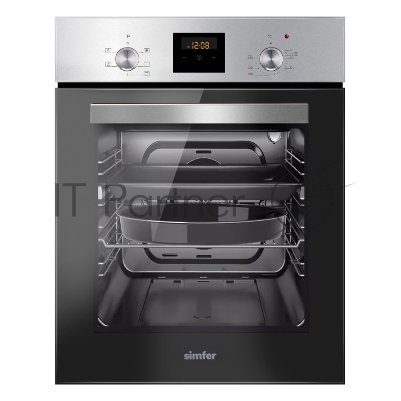 Электрический духовой шкаф Simfer B4EM56016, встраиваемый, нержавеющая сталь