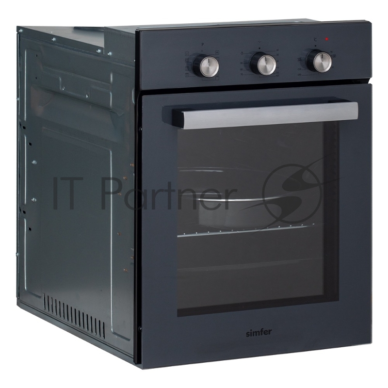 Электрический духовой шкаф Simfer B4EG19070, встраиваемый, серый