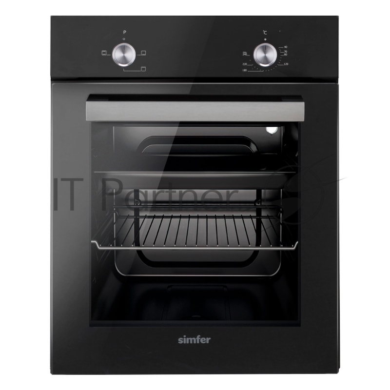 Электрический духовой шкаф Simfer B4EB04070, встраиваемый, черный