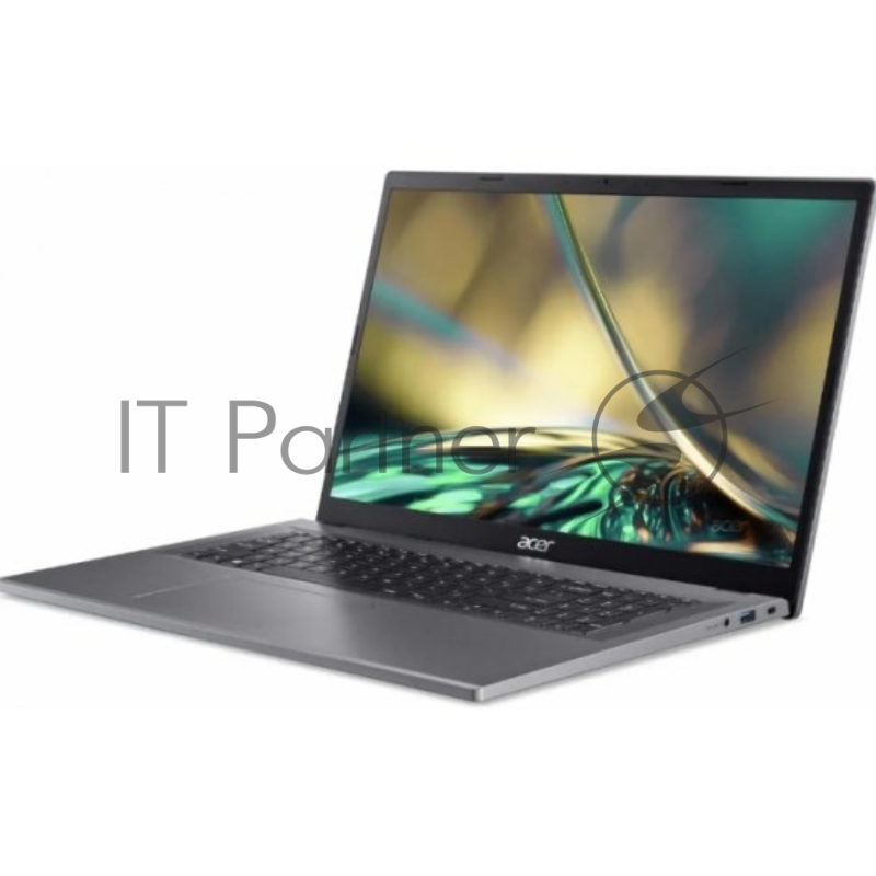 Ноутбук ACER Aspire3 17 A317-55P-341F 17.3(1920x1080 (матовый) IPS)/Intel Core i3 N305(1Ghz)/16384Mb/512PCISSDGb HD/Cam/BT/WiFi/50WHr/war 1y/2.1kg/Silver/NoOS