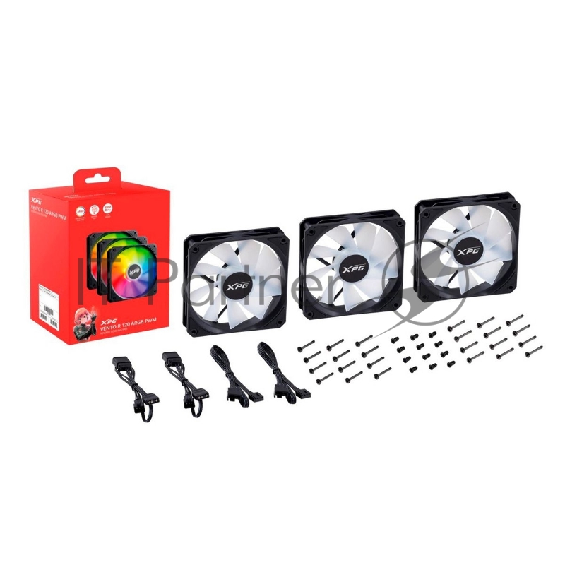 Вентилятор в корпус ADATA VENTOR120ARGBPWM3C-BKCWW
