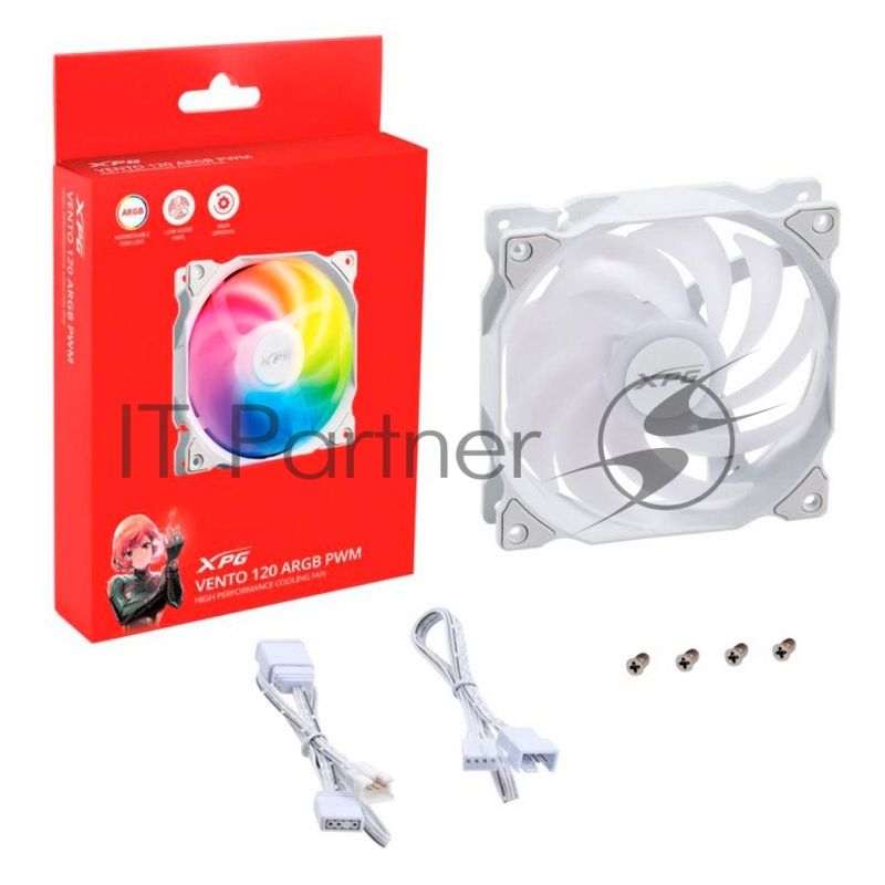 Вентилятор в корпус ADATA VENTO120ARGBPWM-WHCWW