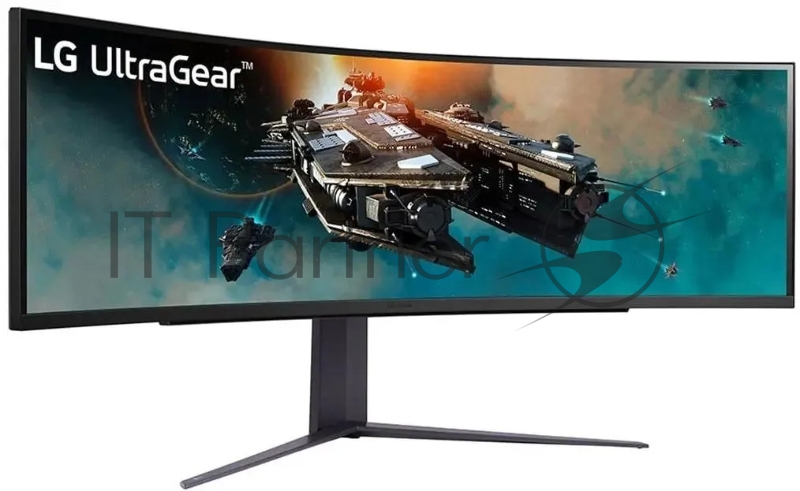 Монитор 49 LG UltraGear 49GR85DC-B VA 5120x1440, 240 Гц, 1 мс, 32:9, 450 кд/м2, 2xHDMI, 1xDP, изогнутый, черный