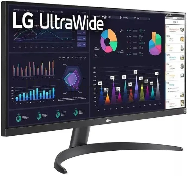 Монитор 29 LG UltraWide 29WQ500-B IPS 2560x1080, 100 Гц, 5 мс, 21:9, 250 кд/м2, 1xHDMI, 1xDP, выход на наушники, черный