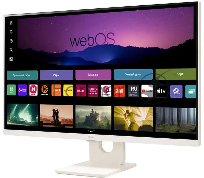 Монитор 31.5 LG 27SR50F-W IPS LED 1920x1080 60Hz 5мс 16:9 250cd HDMI USB белый