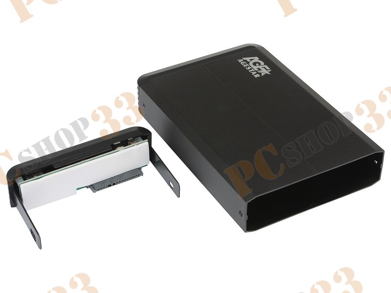 Контейнер Agestar 3UB3O8-6G для 3.5 SATA HDD, алюминиевый, черный (USB3.0)