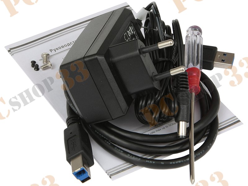 Контейнер Agestar 3UB3O8-6G для 3.5 SATA HDD, алюминиевый, черный (USB3.0)