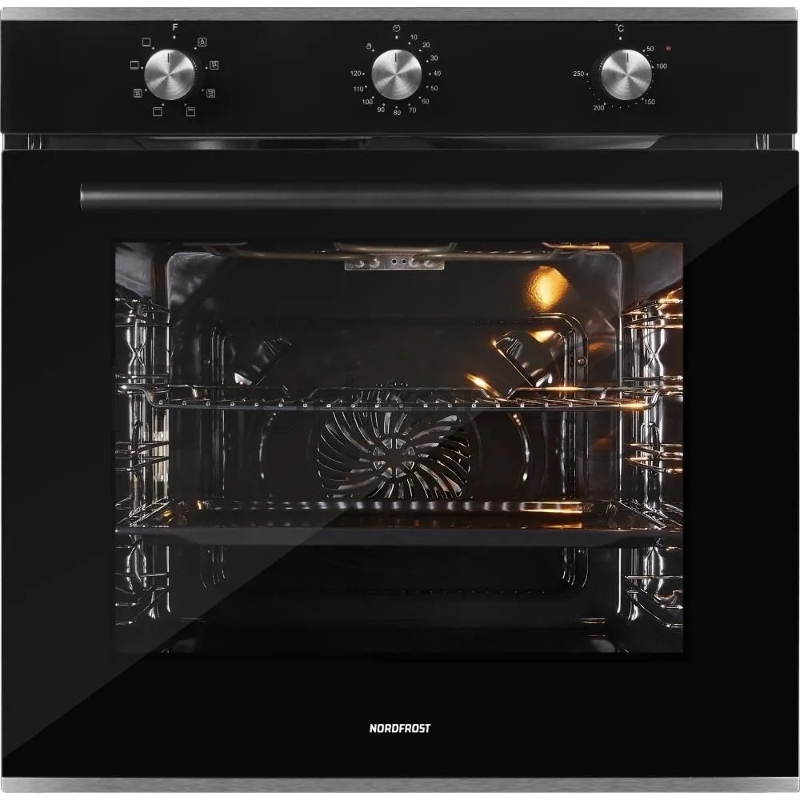 Электрический духовой шкаф Nordfrost HM 6080 B, встраиваемый, черный