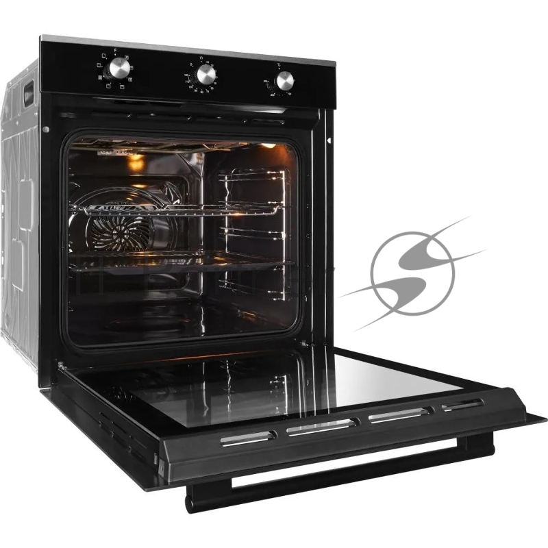 Электрический духовой шкаф Nordfrost HM 6080 B, встраиваемый, черный