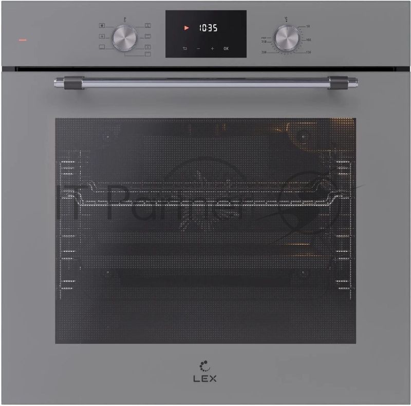 Электрический духовой шкаф LEX EDP 671 GR MAX, встраиваемый, серый