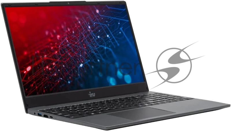 Ноутбук IRU Калибр 15PH Ryzen 5 5500U 8Gb SSD512Gb AMD Radeon Rx Vega 7 15.6 IPS FHD (1920x1080) Free DOS black WiFi BT Cam 4350mAh (2054001)