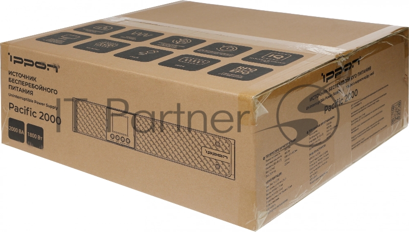 Источник бесперебойного питания Ippon Pacific 2000 1800Вт 2000ВА черный
