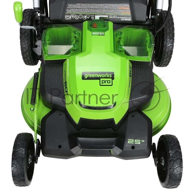 Газонокосилка аккумуляторная GreenWorks GD60LM61, 60V, 61 см, самоходная, бесщеточная, без АКБ и ЗУ (2519107)