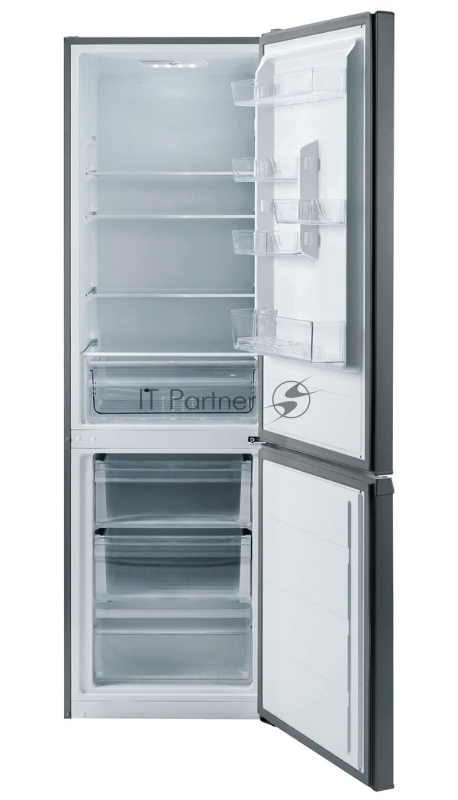 Холодильник Pozis RK-298 нержавеющая сталь двухкамерный 204/91л морозилка снизу