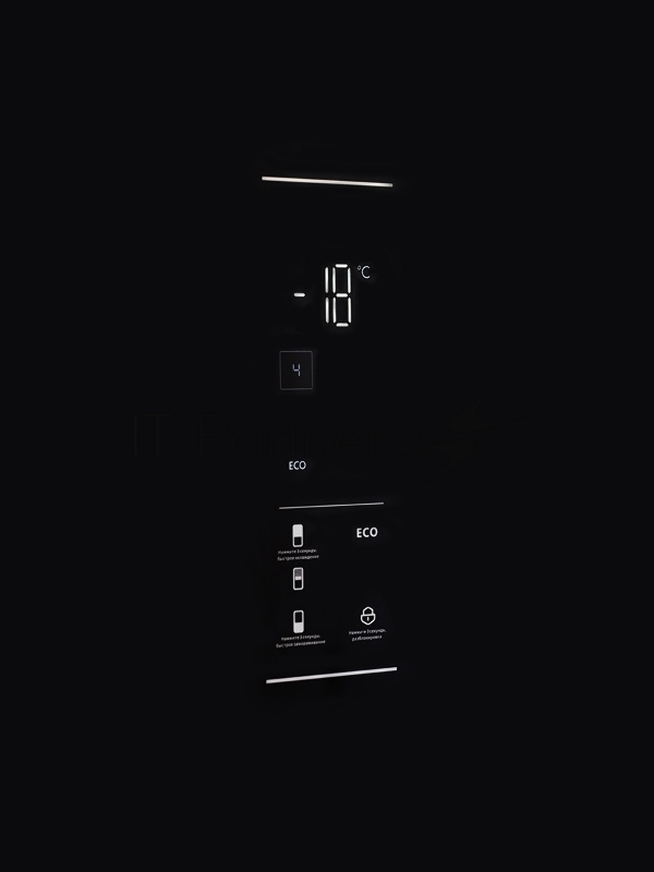 Холодильник LEX LKB185BLGIDMax, черный, двухкамерный 409/267л морозилка снизу, No Frost