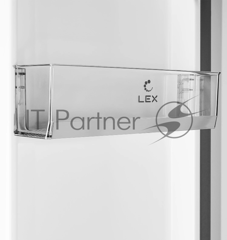Холодильник LEX LSB530WHID wind белый, двухкамерный, 283/183л, морозилка слева, No Frost, Side by Side