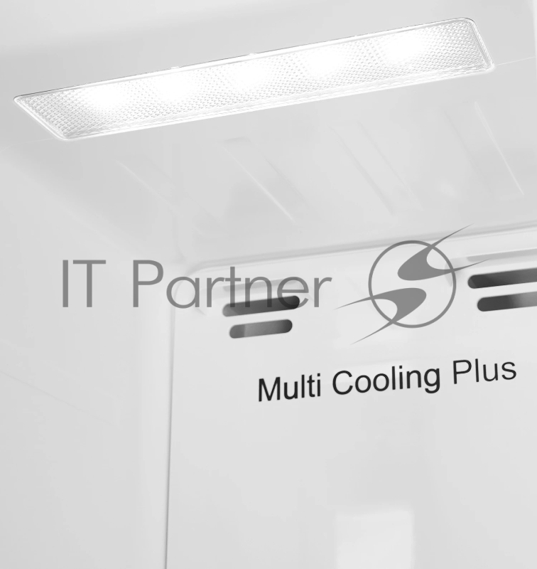 Холодильник LEX LSB530WHID wind белый, двухкамерный, 283/183л, морозилка слева, No Frost, Side by Side