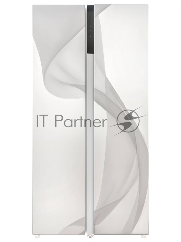 Холодильник LEX LSB530WHID wind белый, двухкамерный, 283/183л, морозилка слева, No Frost, Side by Side