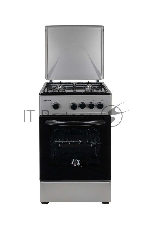 Газовая плита KRAFT KF-FSK5301GS серый/черный