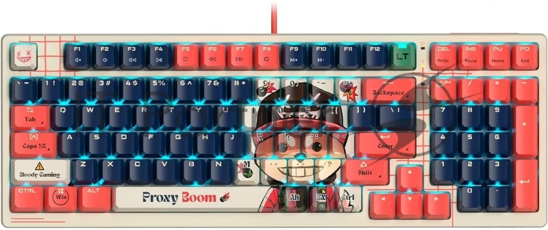 Клавиатура A4Tech Bloody AT98 Proxy Boom механическая бежевый/красный USB for gamer LED