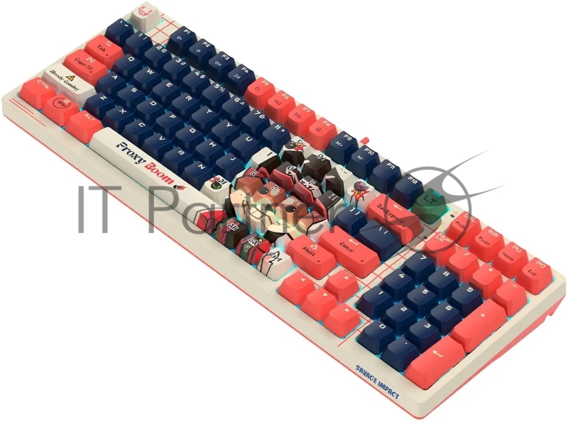 Клавиатура A4Tech Bloody AT98 Proxy Boom механическая бежевый/красный USB for gamer LED