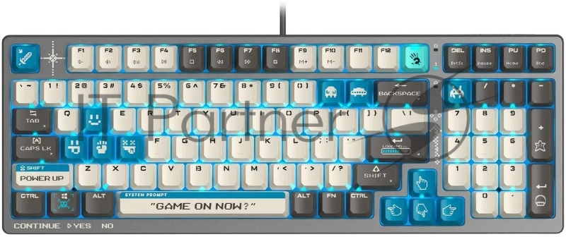 Клавиатура A4Tech Bloody S98 Pixels Blue механическая серый/бежевый USB for gamer LED (S98)