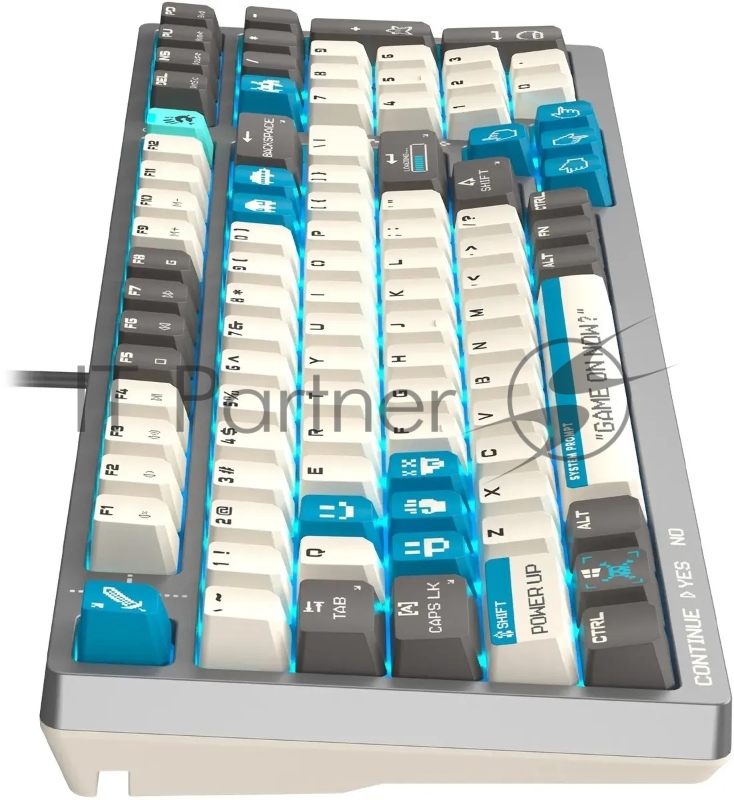 Клавиатура A4Tech Bloody S98 Pixels Blue механическая серый/бежевый USB for gamer LED (S98)