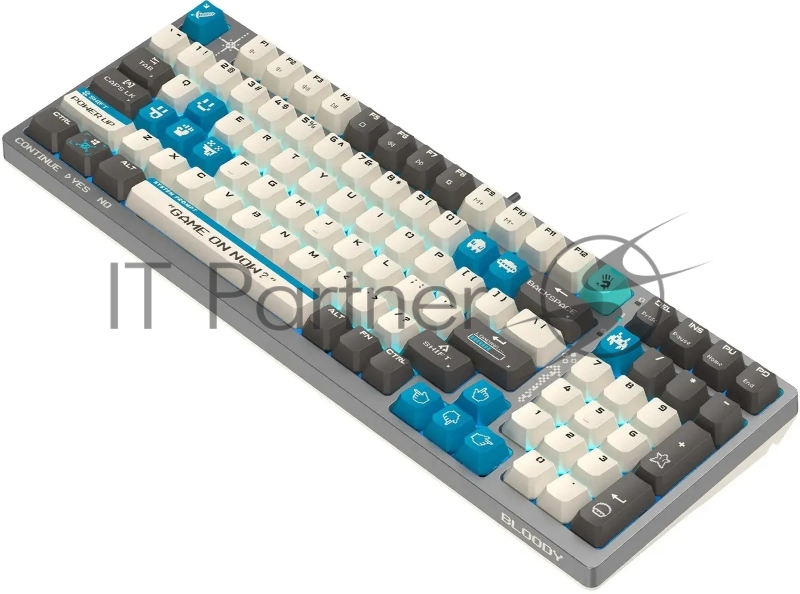 Клавиатура A4Tech Bloody S98 Pixels Blue механическая серый/бежевый USB for gamer LED (S98)