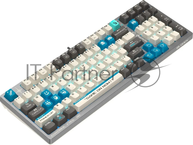 Клавиатура A4Tech Bloody S98 Pixels Blue механическая серый/бежевый USB for gamer LED (S98)