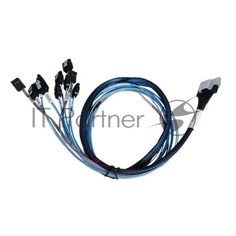 Кабель Areca 26II-IC5407-7500-SB Slimline SASx8 (SFF8654) -to- 8 SATA + SideBand, 75CM