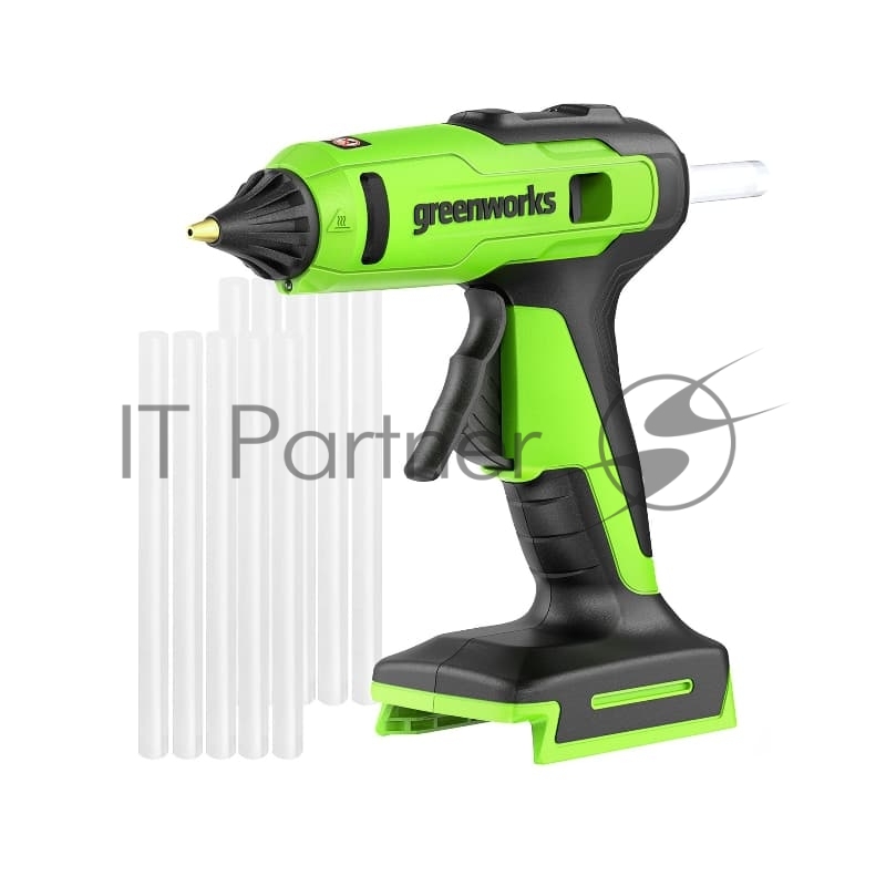 Пистолет клеевой аккумуляторный GreenWorks G24GLG, 24V, 11 мм, без АКБ и ЗУ (3502207)