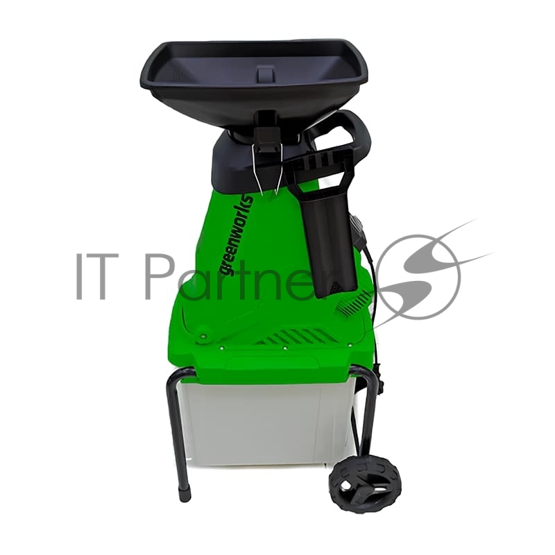 Измельчитель садовый электрический GreenWorks GW-2800SD, 220 В, 2800 Вт с контейнером (2208007)