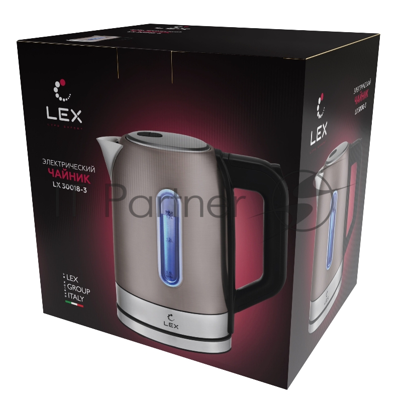 Чайник электрический LEX LX 30018-3, кофейный