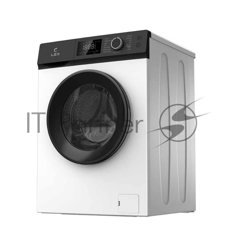 Стиральная машина LEX LWM08012WBLID (WBlID) белый-черный, загрузка фронтальная 8кг, 1200 об/мин., класс: A