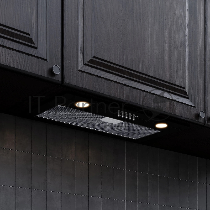 Вытяжка кухонная KRONA KATE 600 GLASS BLACK PB K