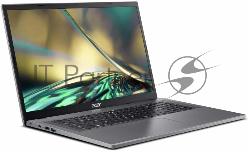 Ноутбук ACER Aspire3 17 A317-55P-P3G1 17.3(1920x1080 (матовый) IPS)/Intel Pentium N200(1Ghz)/8192Mb/512PCISSDGb/ HD/Cam/BT/WiFi/50WHr/war 1y/2.1kg/Silver/NoOS