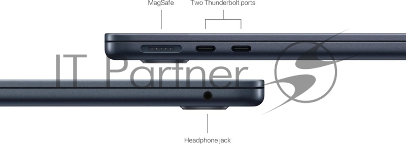 Ноутбук Apple MacBook Air A3113 13.6 Liquid Retina/M3 8 core/16Gb/512Gb/10 core GPU/Mac OS/полночный/1.24 кг (Z1G8000Z7)