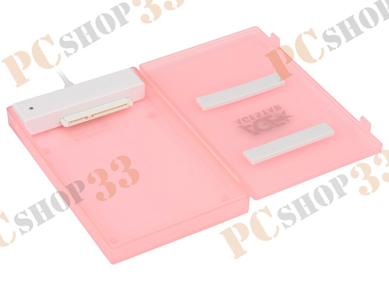 Контейнер Agestar SUBCP1 для 2.5 SATA HDD, розовый (USB2.0)