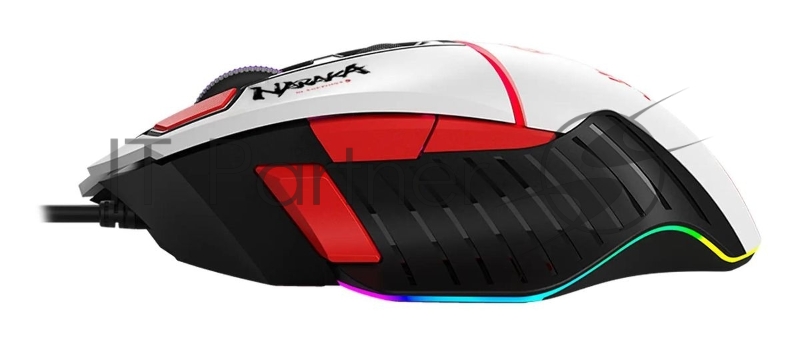 Мышь проводная A4Tech Bloody W95 Max Naraka белый/рисунок, оптическая, 12000 dpi, USB, кнопки - 6
