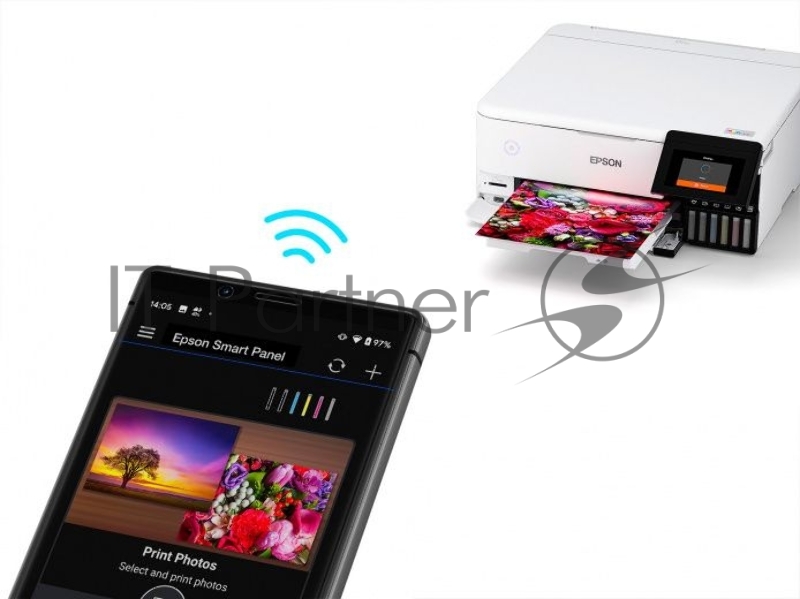 МФУ струйный Epson L8160 (C11CJ20404/C11CJ20503) A4 Duplex Net WiFi USB RJ-45 черно-белый