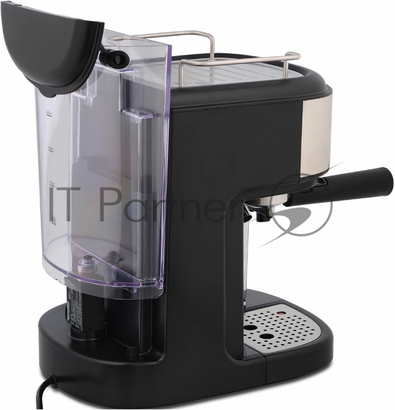 Кофеварка рожковая Vitek Metropolis VT-8489 черный/нержавеющая сталь, 1,5 л, 1250Вт, 15 бар