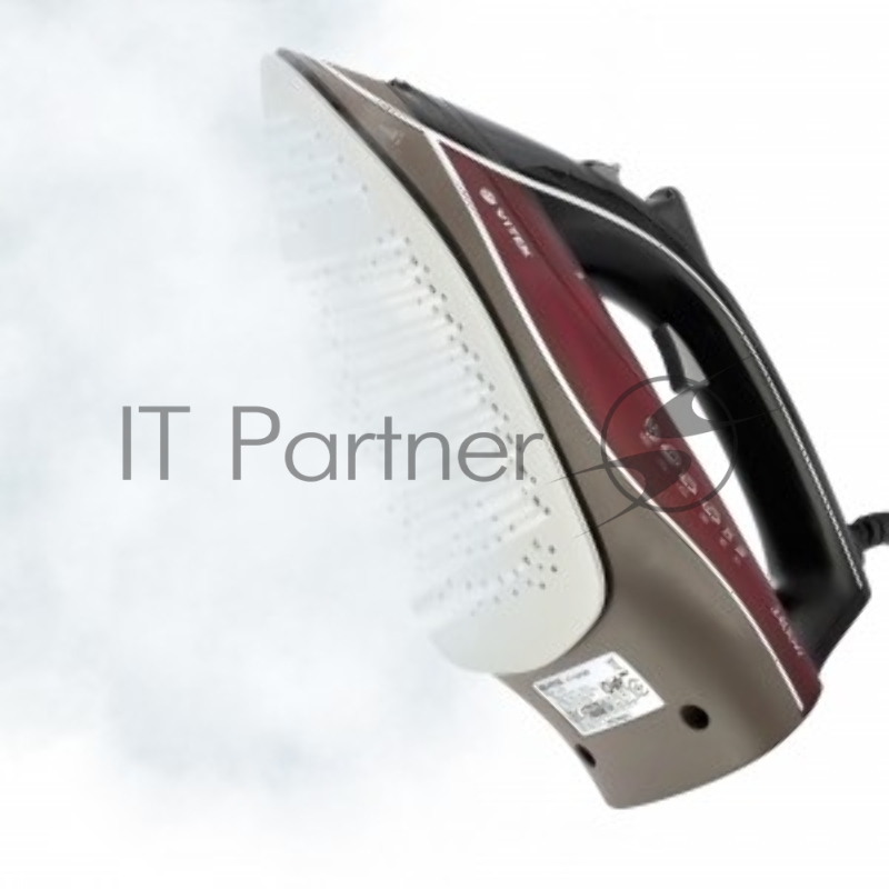 Утюг Vitek VT-1240 BD (2200 Вт, подошва с антипригарным покрытием, вертик. отпаривание, защита от накипи)