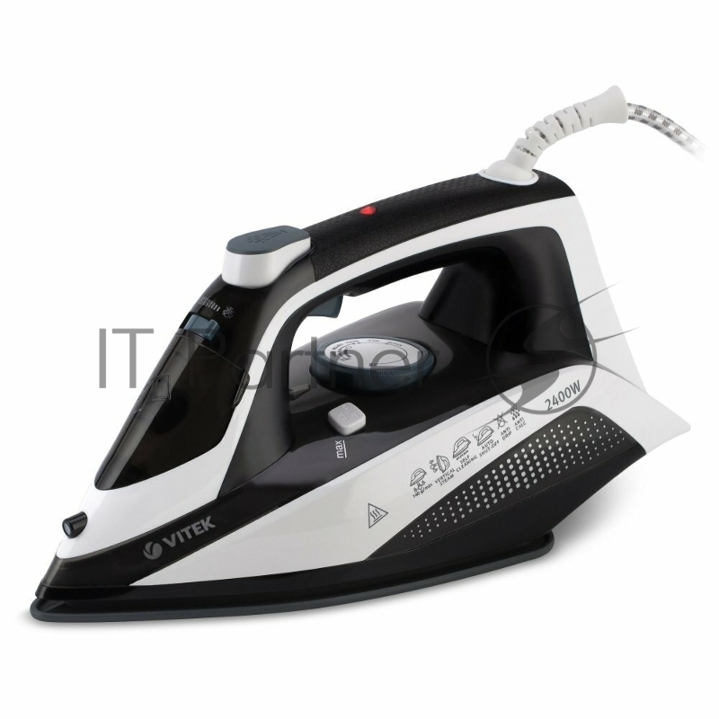 Утюг Vitek VT-8313 2400Вт белый/черный