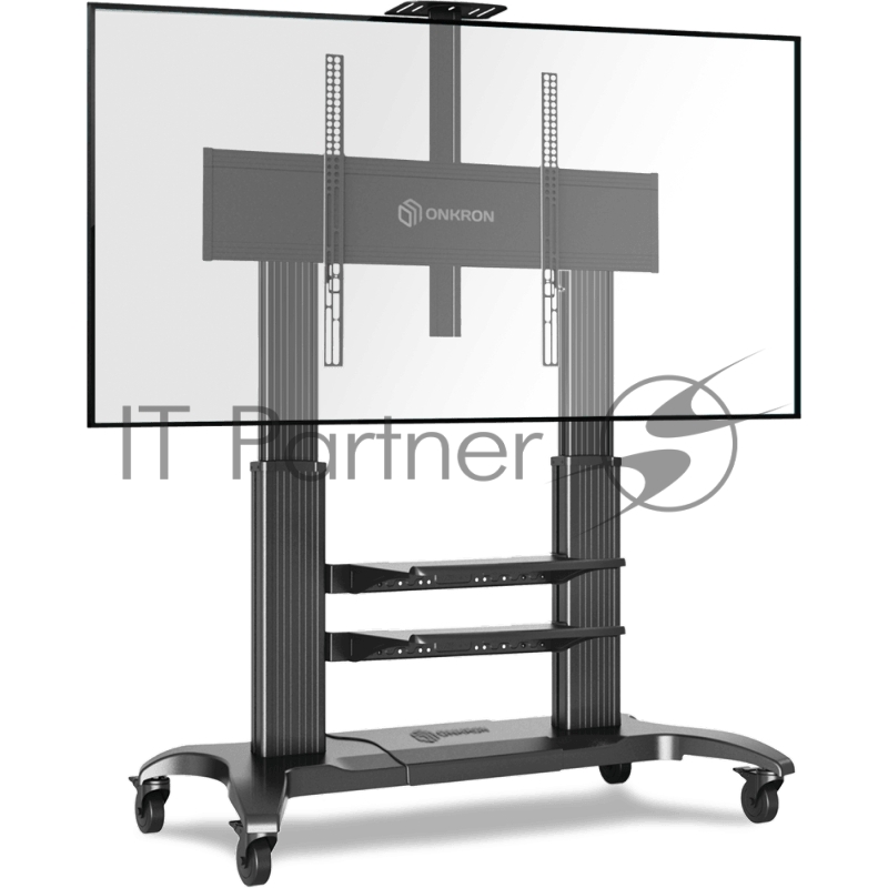 Стойка для телевизора с кронштейном ONKRON TS2811 60-100, мобильная, чёрная
