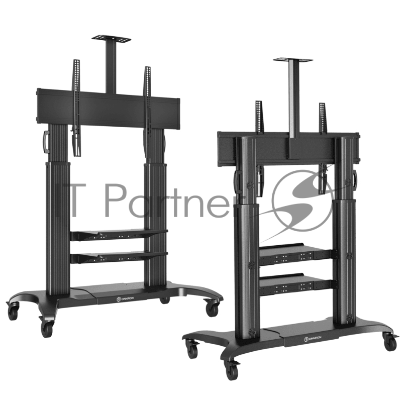 Стойка для телевизора с кронштейном ONKRON TS2811 60-100, мобильная, чёрная
