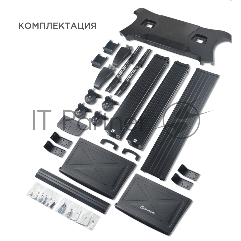 Стойка для телевизора с кронштейном ONKRON TS2811 60-100, мобильная, чёрная