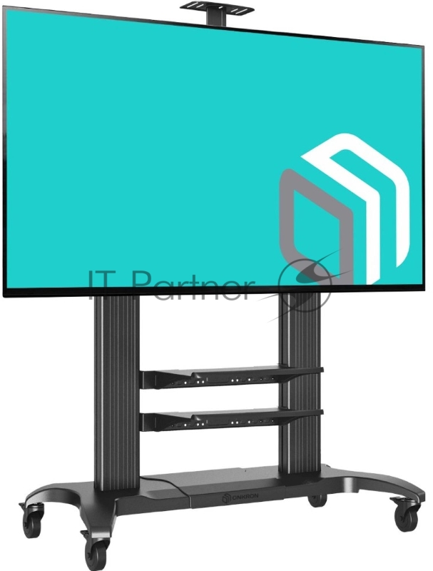 Стойка для телевизора с кронштейном ONKRON TS2811 60-100, мобильная, чёрная