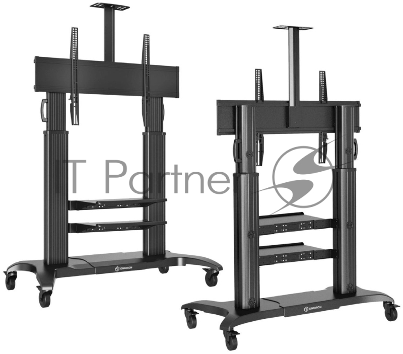 Стойка для телевизора с кронштейном ONKRON TS2811 60-100, мобильная, чёрная