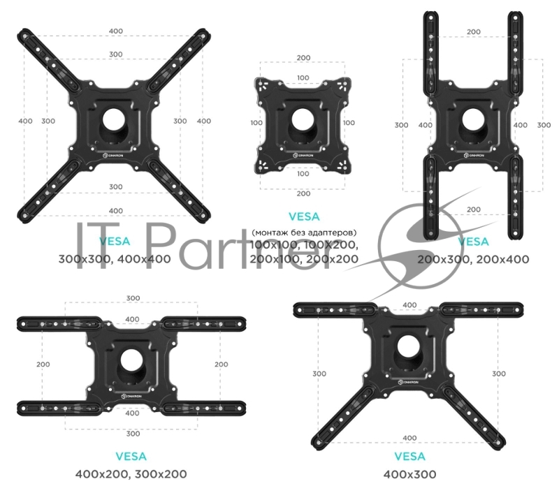 Кронштейн ONKRON NP40 BLACK 32-65